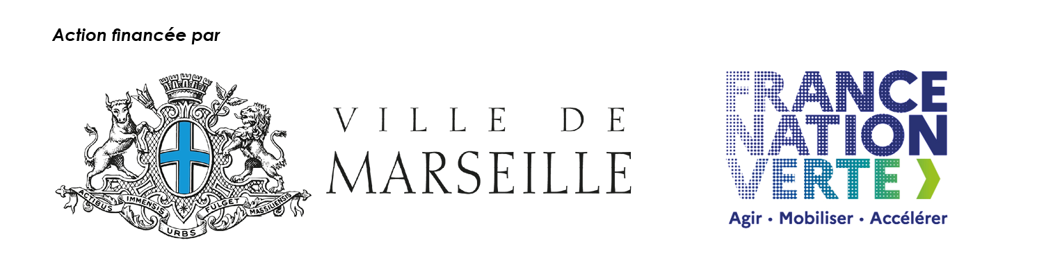 Bandeau financeurs : Ville de Marseille et France nation verte