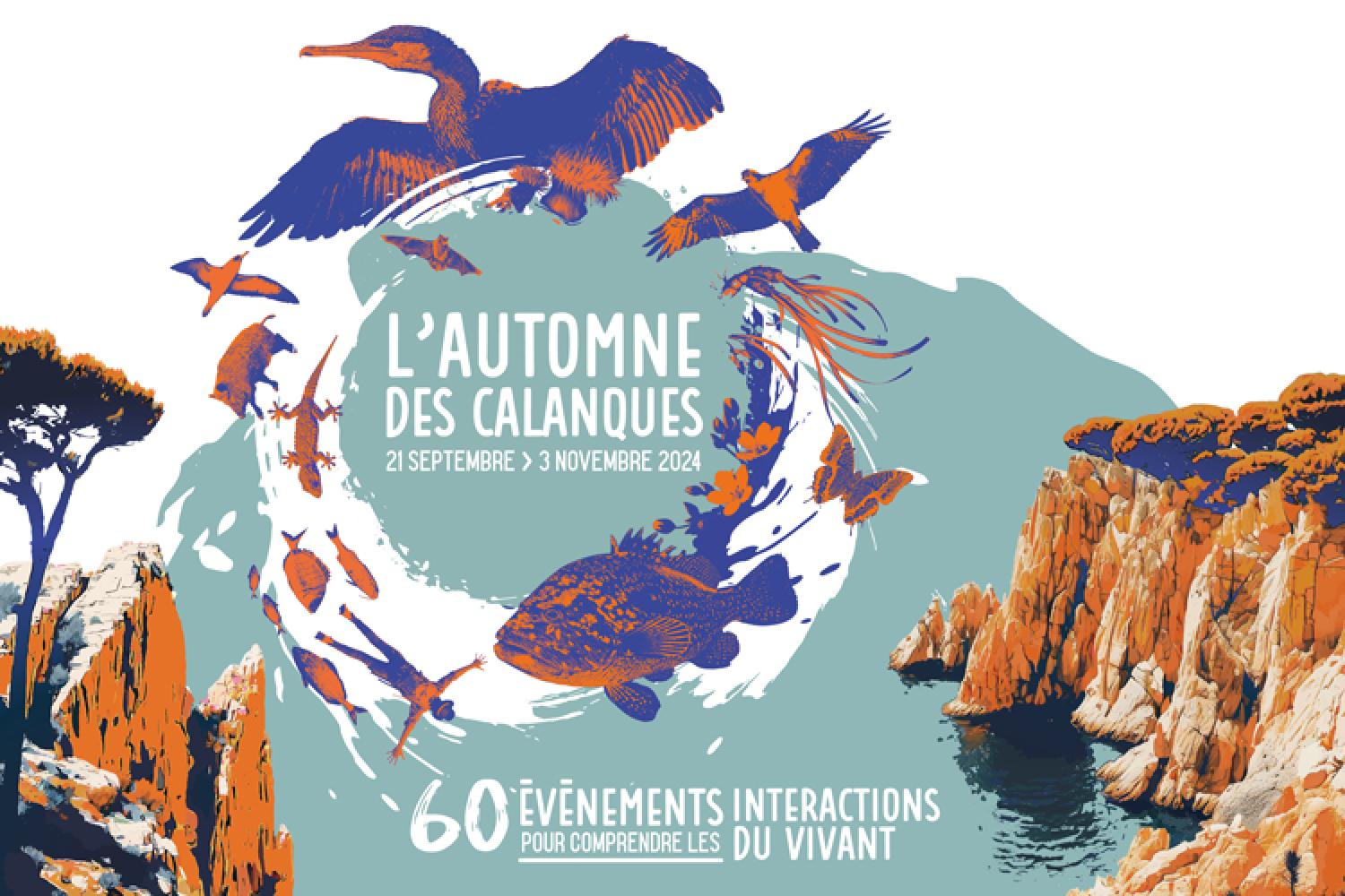 Affiche de l'Automne des Calanques 2024 